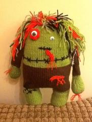 Carol's knitted monster