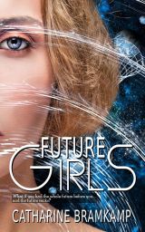 Half face closeup portrait of beautiful blond girl with peachy makeup